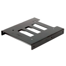 2.5吋轉3.5吋硬碟支撐架 SSD轉接架 擴充電腦儲存空間, 1個, 黑色, 詳見包裝, BC2009