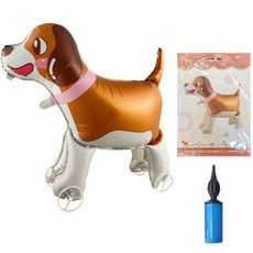 풍선 재미있는 걷기 풍선 바퀴 달린 밧줄, 개