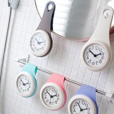 욕실시계 방수 무소음 화장실 주방 디지털 거실 습기 안심, 젤리무소음방수시계(화이트)