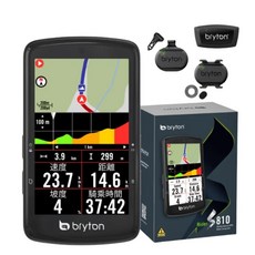 BRYTON Rider S810/S800 自行車錶 碼錶 里程器 紀錄器-崇越單車休閒館, 1個, S810E 單主機,GARMIN轉接座, Black