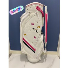 女士高爾夫球包 輕便 PU皮 防水 蝴蝶裝飾, 如圖所示