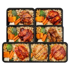 인생닭 단백질 닭가슴살 닭다리살 식단 도시락 혼합, 7개, 420g