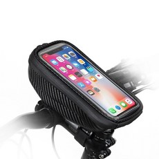 라이노워크 자전거 핸들가방 프론트백 핸들바 가방 E001, 블랙, 1개