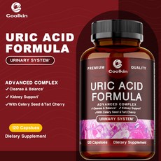 요산 정화 및 해독 - 신장 및 관절 지원 보충제, 1개, 60정