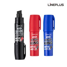 라인플러스 매직킹 10mm 대용량 유성매직 병매직, 청색