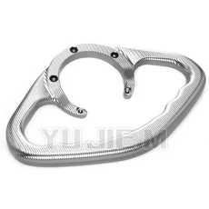 CNC 오토바이 동승자 핸드그립 탱크 그랩 바 핸들 암레스트 YZF R1 R3 R6 R7 R9 MT 03 07 09 10용, 04 Silver NO LOGO