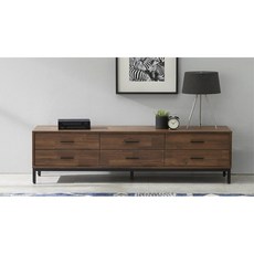 모슨 서랍거실장 1600 낮은 티비수납장 TV장식장 DIY, 멀바우