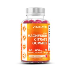 비타매틱 마그네슘 구미 600mg (1회 제공량) - 60구미, 6개, 60회분
