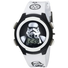 STAR WARS 스타워즈 STM3488 디지털 디스플레이 아날로그 쿼츠 화이트 시계