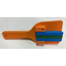 瀚悅樂器 日式響板 - 日本傳統樂器 拍掌器 活動慶祝用品 祭典遊戲聚會適用, 橘, 1個