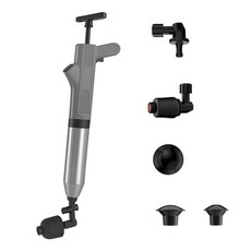 미니플 스나이퍼 일체형 스틸 초강력 에어 뚫어뻥, 그레이