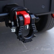 견인고리 리시버 히치핀 결쇠 트레일러 견인볼, 32톤 블랙+패스너+금속덮개