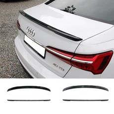 [모터스파이] 아우디 호환 A6 C8 카본 블랙 리어 트렁크 스포일러 S M4 타입, M타입(블랙)