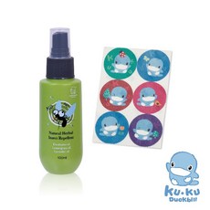 酷咕鴨 精油防蚊噴霧 尤加利高效驅蚊貼片(12枚) 優惠組合, 1個