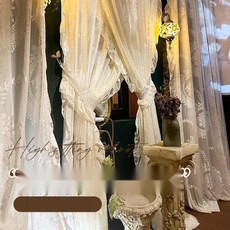 거실 포인트커튼 안방 예쁜 빈티지 레이스커튼