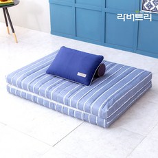 라버트리 2단접이식 메모리폼 토퍼 매트리스 MS 7.5cm+방수속커버+겉커버포함