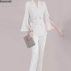 비비에모 진주 포인트 소매트임 오피스 정장 세트 00861