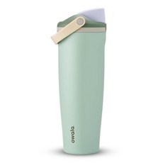 Owala FreeSip Sway 단열 스테인리스 스틸 물병 양방향 포함 빨대 및 버킷 손잡이 여행 학교 스포츠용 1.2L40온스 BPA 프리 누출 방지 핑크 엔, 유칼립투스