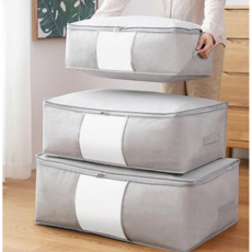 언더베드리빙박스 침대밑수납 이불보관함 이불정리함 옷보관함, 그레이, 1개