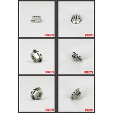 PROTI M6螺母 突緣螺母 正 鈦合金 突緣 螺母 鈦螺母 螺帽, 1個, 鈦原色