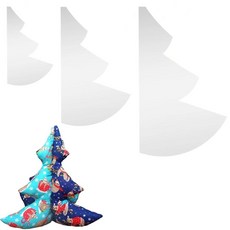 8/12/15인치 패브릭 크리스마스 트리 바느질 템플릿 수제 아크릴 퀼팅 스텐실 및 DIY 장식 선물 289417