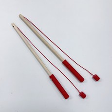 [줄리쌤엣홈] 자석낚시놀이 30cm 원목낚시대 (2개입)
