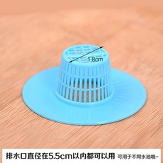 廚房水槽過濾網 浴室洗臉水池毛髮防堵塞地漏網, 藍色地漏 1個, 藍色, 1個