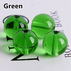 4mm 6mm 8mm 10mm 12mm 14mm 라운드 광택 크리스탈 유리 구슬 DIY 공예 만들기 보석에 대한 많이, Green, 10mm 20pcs, Green