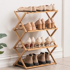 입구 현관 보관 깔끔한 출입 조립식 슈즈 장 4단 60708PC 1(PC), 색상, 1개