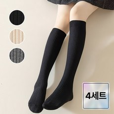 에브리체 골지 베이직 니삭스 양말 4켤레