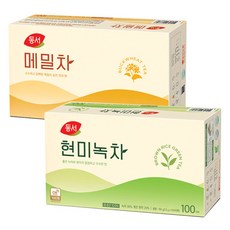 동서 메밀차 100T+동서 현미녹차100T 총200T, 1세트, 100개, 2개