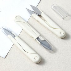 뚜껑 재단 화이트 쪽가위 실밥제거 HC0152, 1개, 기본
