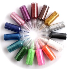 [아이디몬] 반짝이가루 단색 모음 60ml 1개 클리터 슬라임 펄 가루 색칠 집콕 놀이 미술수업 재료, 분홍