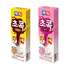 제티 초콕 딸기 초코 세트 (딸기맛 10개입 + 초코맛 10개입), 3.6g, 2개