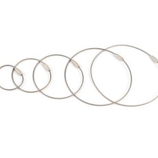 TW 와이어 잠금 키 체인 두께 1.5mm, 1개, 150mm