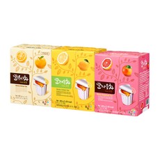 꽃샘 액상차 포션 (유자차+레몬차+자몽차), 3개, 15개입