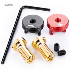 AXSPEED 4 0mm/5 RC 배터리 0mm 립 황동 플러그 바나나 자동차 커넥터, 5.0mm Type A