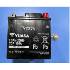 YUASA YTZ7V VRLA 機車電池, 1個