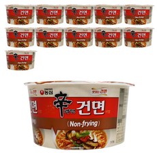 신라면 건면 사발 77g, 12개