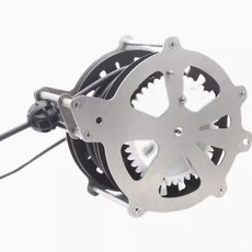 放線器 自動伸縮 自鎖線盤 多線芯線 電源線 收納繞線器 卷線器 卷線盤 電線絞盤, 1個, 銀色各種多芯線定制