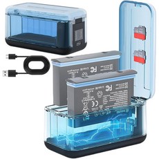 인스타 360 X5용 고속 충전 허브 인텔리전트 양방향 배터리 충전기 디지털 디스플레이 및 마이크로 SD 카드 슬롯/충전 케이블 USA, 인스타 360 X5용 빠른 배터리 충전기 지능형 양방향