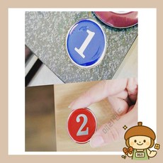 1~50에폭시숫자35mm 번호스티커, 파랑