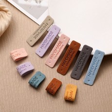 수예용품 손뜨개 핸드메이드 가죽 10개 세트, 옐로우