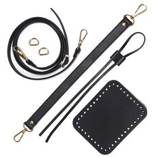 털실나라 미니 복조리 올인원 가죽세트, 1개, 블랙