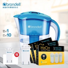 Brondell H2O+ 八周長效濾水壺 (藍色 11芯)