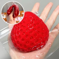 [WP]딸기 말랑이 장난감 타바 스퀴시 볼 스트레스 해소 검드롭 실링니도 마시멜로우 추억의 만들기, 1개, 마시멜로