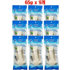 베트랑 대형견용 소가죽 개껌, 우유맛, 65g, 9개