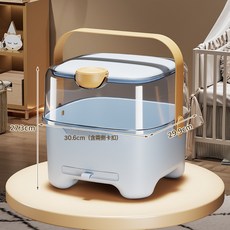 DFMEI 嬰兒輔食收納櫃奶瓶防塵箱廚房放碗碟筷瀝水架寶寶餐具置物架, 1個, 如圖