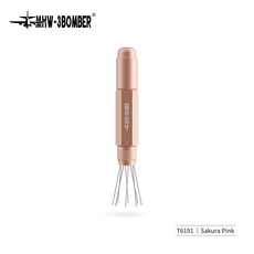 재고 있음 Mhw-3bomber 새로운 업그레이드된 WDT 도구 에스프레소 배포 조정 가능한 범위 커피 바늘 교반기, 03 pink