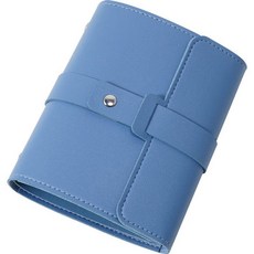 首飾收納冊 便攜旅行 大容量耳環耳釘收納盒, 藍色, 1個